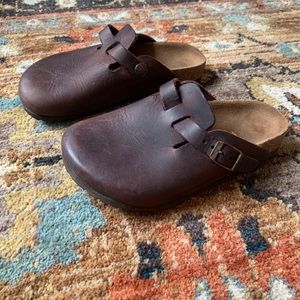 Birkenstock Boston Brown Oiled Leather Clog